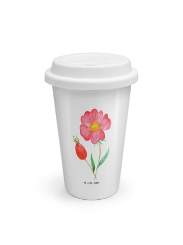 Mr. & Mrs. Panda Kaffeebecher Blume HageRundunge ohne Spruch in Weiß