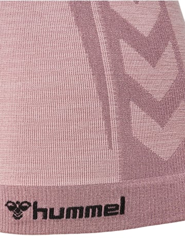 Hummel Hummel T-Shirt Hmlclea Yoga Damen Atmungsaktiv Schnelltrocknend Nahtlosen in WOODROSE/ROSE TAUPE MELANGE