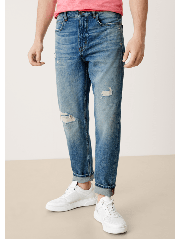 QS by S. Oliver Denim Hose lang in Blau