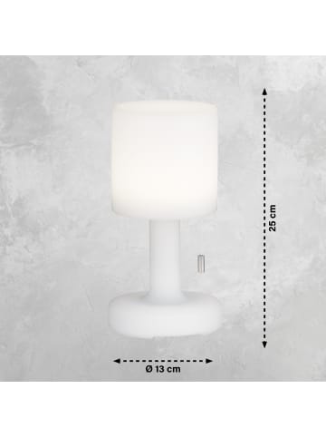 FH Lighting LED-Akkuleuchte Termoli 2er Set in weiß - (H)25 x (D)13 cm 
