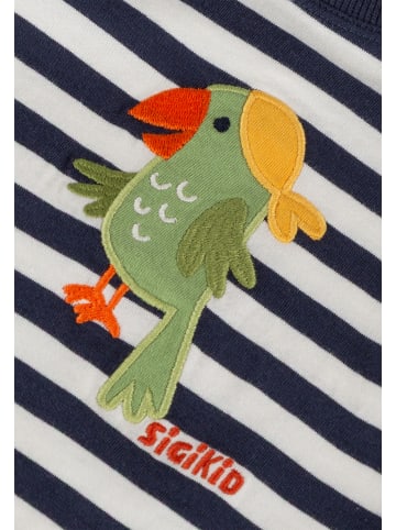 Sigikid T-Shirt Happy Holiday in weiß/blau