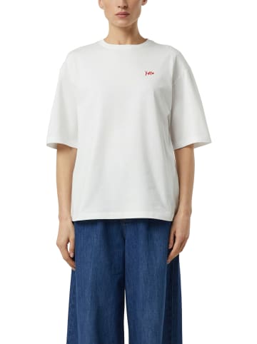 comma T-Shirt in weiß rot
