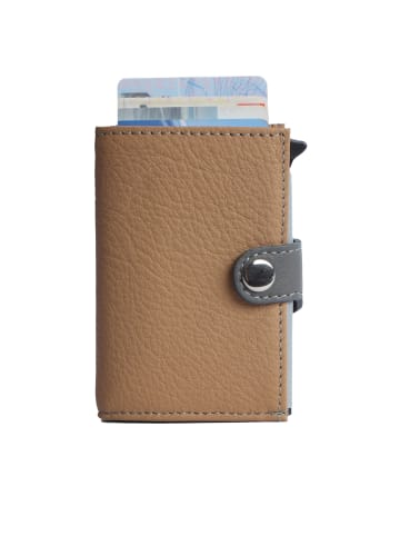 Margelisch Kreditkarten-Minibörse noonyu single leather in mocha