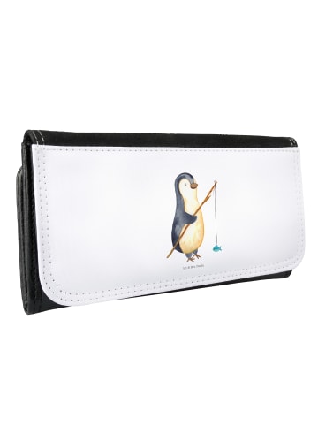 Mr. & Mrs. Panda Damen Portemonnaie Pinguin Angler ohne Spruch in Weiß