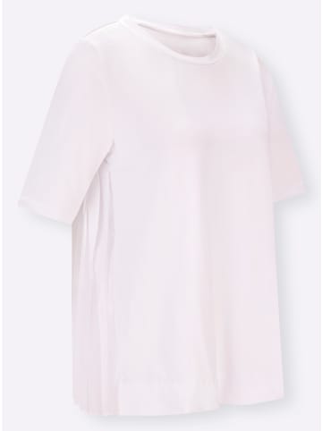 Heine Plissee-Shirt in weiß