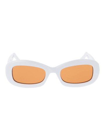 GCDS Unisex Sonnenbrillen Oval Weiß