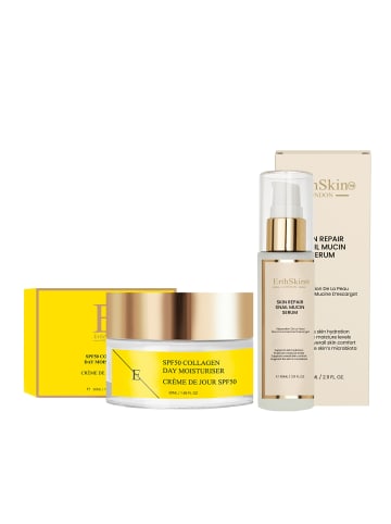 ErthSkin Schneckenschleim Serum & SPF 50 Kollagen-Tagescreme Set