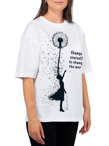 Reichstadt Reichstadt Oversized T-Shirt Damen  24RSW057 Positive Dreamer S