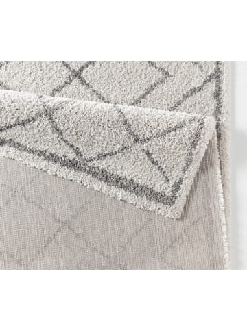 Mint Rugs Hochflor Teppich Loft Creme Grau