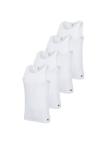adidas Unterhemd 4er Pack in Weiß