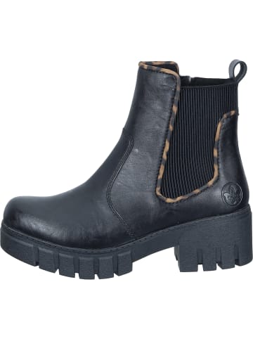rieker Freizeit Stiefeletten in schwarz/braun/schwarz/schwarz