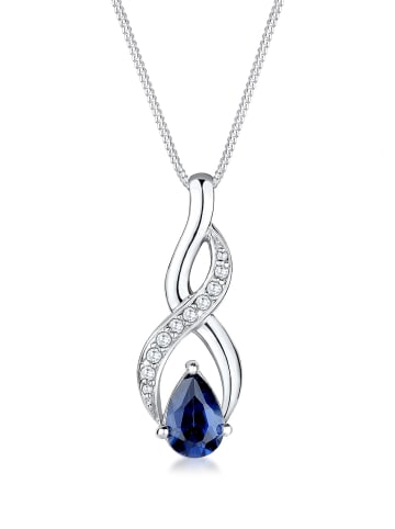Elli Halskette 925 Sterling Silber Infinity in Blau