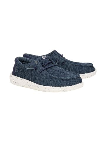 Hey Dude Wally Y Stretch Sox – Schnür-Mokassin für Kinder Blau