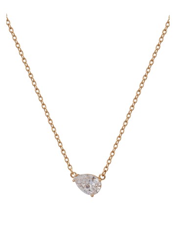 faina Women Charm Necklace in Rose Gold White