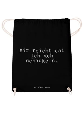 Mr. & Mrs. Panda Sportbeutel Mir reicht es! Ich... mit Spruch in Schwarz