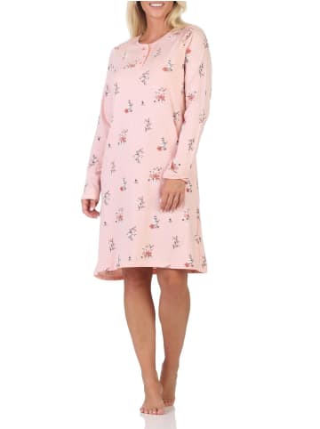 NORMANN Normann Damen Nachthemd fraulich in floralem Design - 88165 in türkis