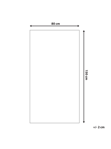 Beliani Kinderteppich ELDIVAN in Rosa/Grün - (W) 80 x (H) 1 x (L) 150 cm