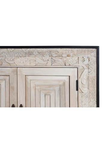 Giner y Colomer Sideboard mit vier Türen und handgeschnitzten Details 195cm in White