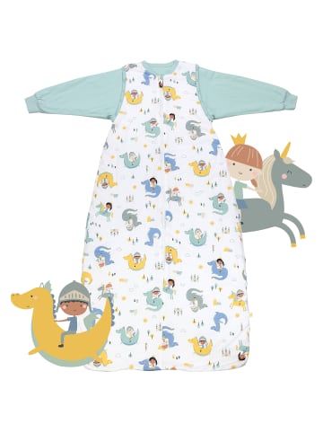 Schlummersack Babyschlafsack, 1.0 TOG in Weiß-Blau