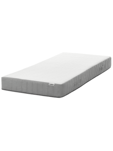 Beliani Matratze BREEZ in Weiß/Grau - (W) 90 x (H) 20 x (L) 200 cm