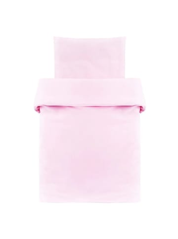 Makian Bettwäsche 80 x 80 cm - Uni Rosa in rosa