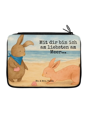 Mr. & Mrs. Panda Bleistiftetui Hasen Muschel Design mit Spruch in Weiß