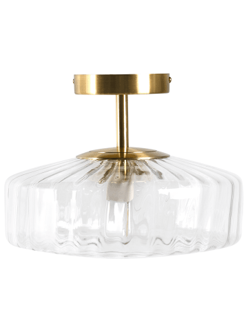 Beliani Deckenleuchten SIEPRE in Transparent/Gold - (W) 30 x (H) 22 x (L) 30 cm