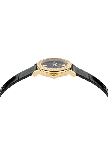 Versace Analoguhr für Damen in Schwarz