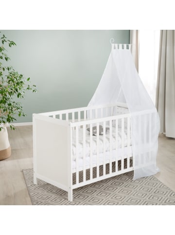 roba roba Multifunktionsbett Sterne grau 60x120 cm höhenverstellbar + Zubehör