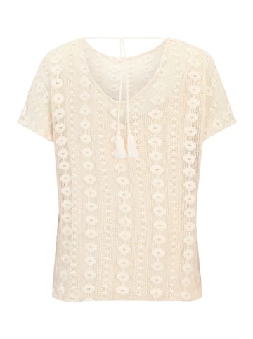 CARTOON Spitzenshirt mit überschnittenen Ärmeln in Eggnog