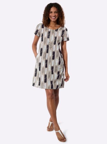 WITT WEIDEN Druck-Kleid in taupe-ecru