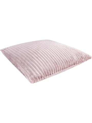Aspero 2 Kissenbezüge aus Streifen-Flanell 45 x 45 cm Zarate in Rosa