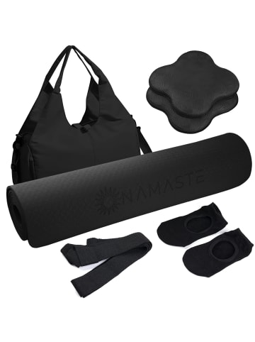 Onamaste Essential-Set Yoga und Fitness in Schwarz 5 Stück