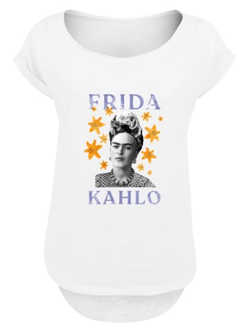 F4NT4STIC Long Cut T-Shirt Frida Kahlo Star Graphic in weiß