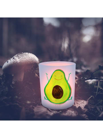 Mr. & Mrs. Panda Kerzenhalter Avocado Glücklich ohne Spruch in Transparent