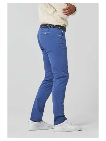 Meyer Baumwollchino New York in blau