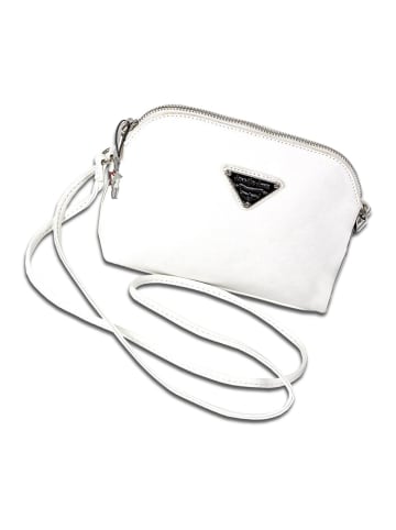 Jennifer Jones Umhängetasche, Abendtasche Kunstleder weiß ca. 23cm