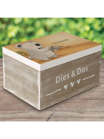 Mr. & Mrs. Panda Truhe Restaurantfachmann Leidenschaft Design mi... in Weiß