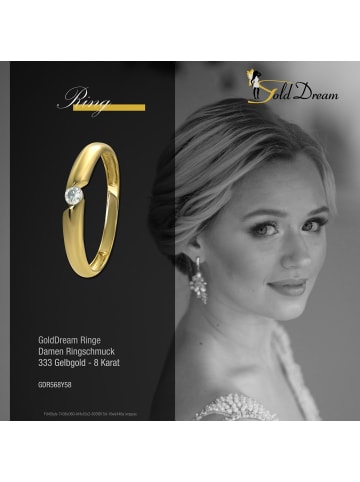 GoldDream 333 Gelbgold - 8 Karat Damen Ringe Classic Fingerring  58 (18,5)