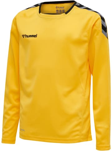 Hummel T-Shirt Hmlauthentic Kinder in SPORTS YELLOW/BLACK