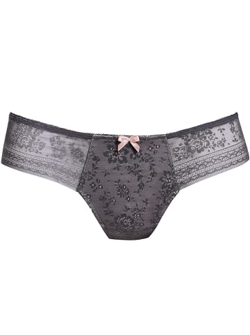 Anita String Fleur in anthrazit