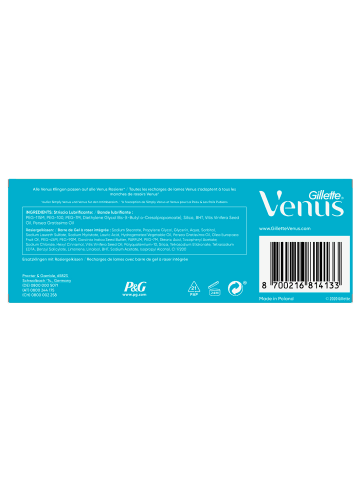 Gillette Venus Rasierklingen "Comfortglide Spa Breeze"  (12St.)