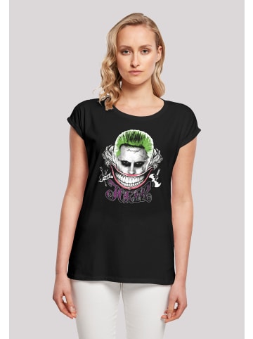 F4NT4STIC T-Shirt Suicide Squad Joker Coloured Smile in schwarz