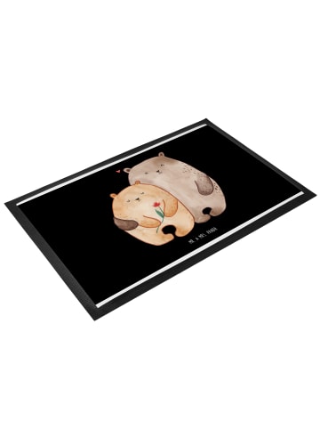 Mr. & Mrs. Panda Gummimatte Bären Liebe ohne Spruch in Schwarz