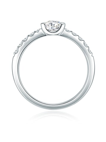 Trilani Ring aus Sterling Silber mit Zirkonia in silber