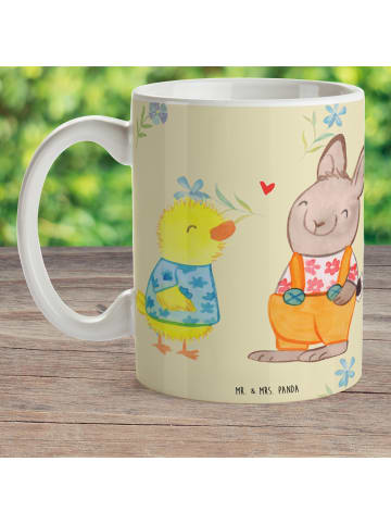Mr. & Mrs. Panda Kaffeetasse Ostern Freundschaft ohne Spruch in Blumig