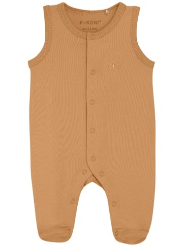 Fixoni Outdoor Overall "Romper with Feet Solid" in Braun