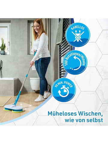 Hurricane Hurricane Akku Wischer Floating Mop in Blau