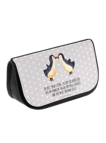 Mr. & Mrs. Panda Schmink-Organizer Pinguin Liebe mit Spruch in Grau Pastell