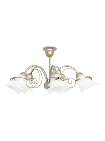 Licht-Erlebnisse Deckenlampe (B)58 x (L)58 x (H)34 cm in Gold WeißGold Weiß